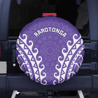 Custom Cook Islands Rarotonga Spare Tire Cover Polynesian Tribal Tattoo