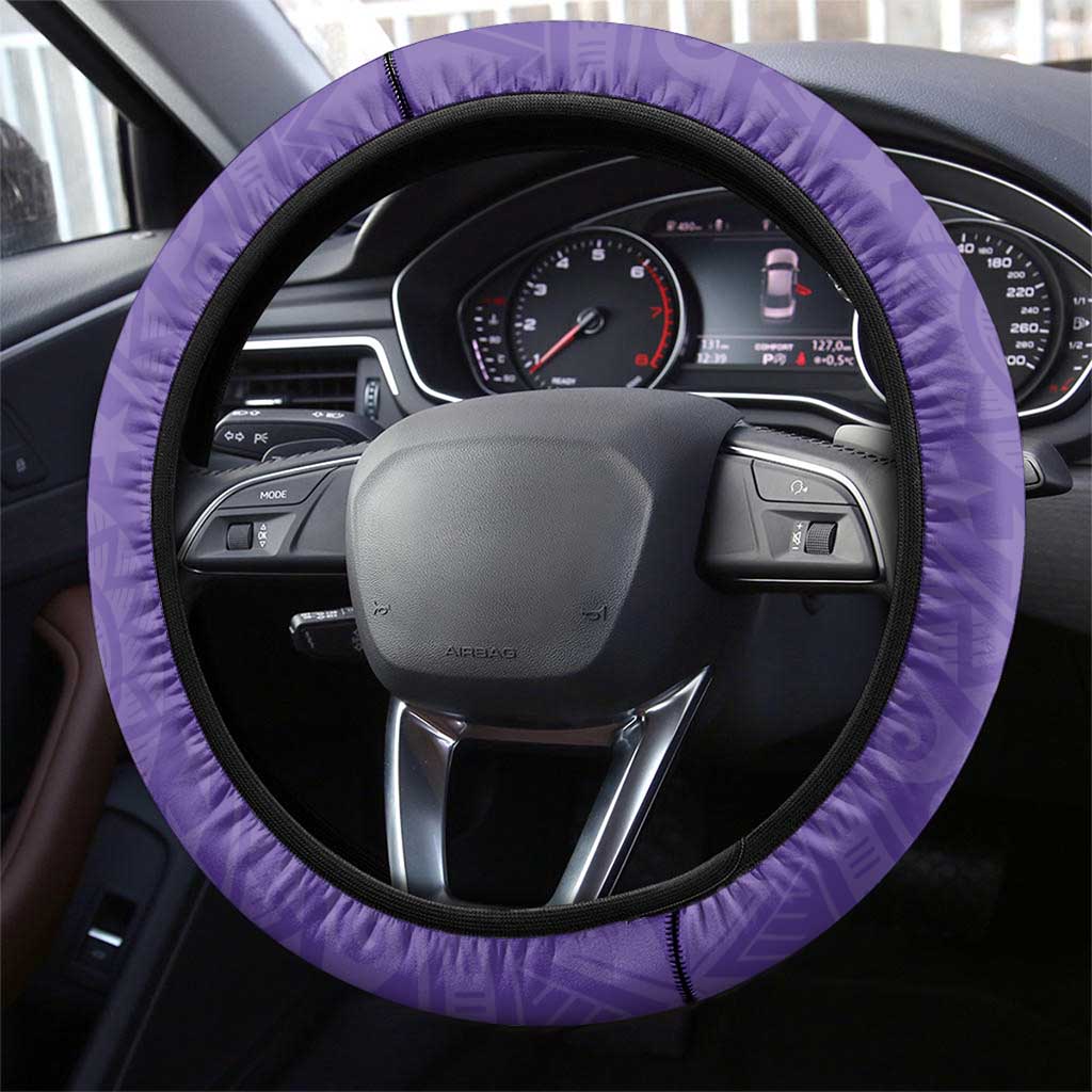 Cook Islands Rarotonga Steering Wheel Cover Polynesian Tribal Tattoo LT05 - Polynesian Pride
