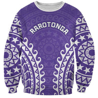Custom Cook Islands Rarotonga Sweatshirt Polynesian Tribal Tattoo