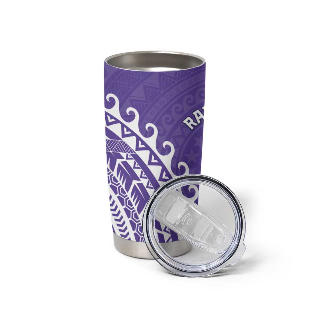 Cook Islands Rarotonga Tumbler Cup Polynesian Tribal Tattoo LT05 - Polynesian Pride