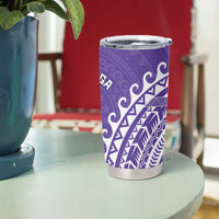 Cook Islands Rarotonga Tumbler Cup Polynesian Tribal Tattoo LT05 - Polynesian Pride