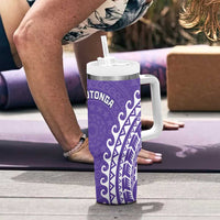 Cook Islands Rarotonga Tumbler With Handle Polynesian Tribal Tattoo LT05 - Polynesian Pride