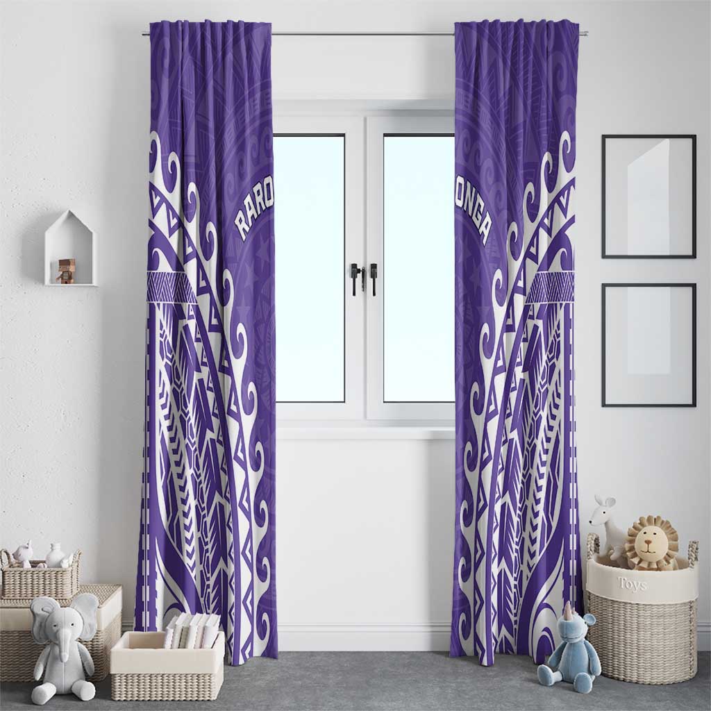 Cook Islands Rarotonga Window Curtain Polynesian Tribal Tattoo LT05 - Polynesian Pride