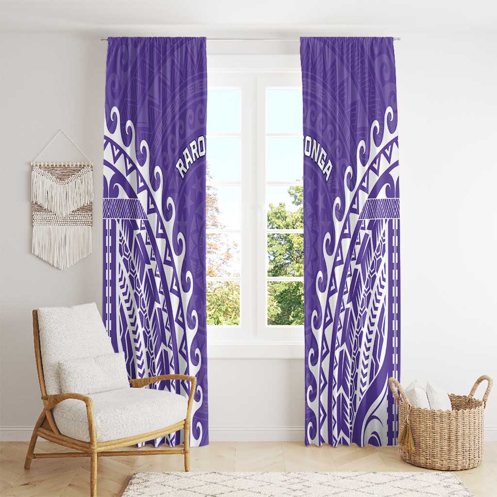Cook Islands Rarotonga Window Curtain Polynesian Tribal Tattoo LT05 - Polynesian Pride