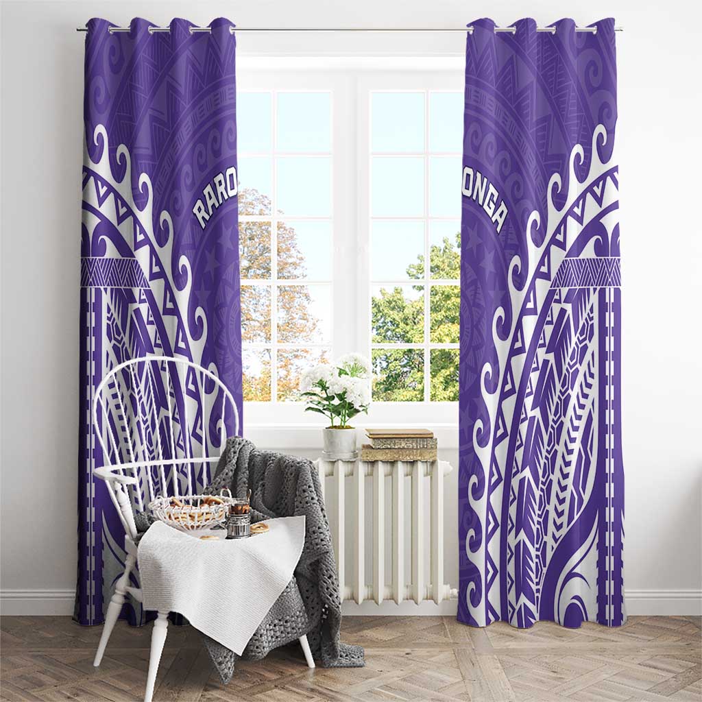 Cook Islands Rarotonga Window Curtain Polynesian Tribal Tattoo LT05 - Polynesian Pride