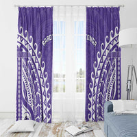 Cook Islands Rarotonga Window Curtain Polynesian Tribal Tattoo LT05 - Polynesian Pride