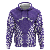 Custom Cook Islands Rarotonga Zip Hoodie Polynesian Tribal Tattoo