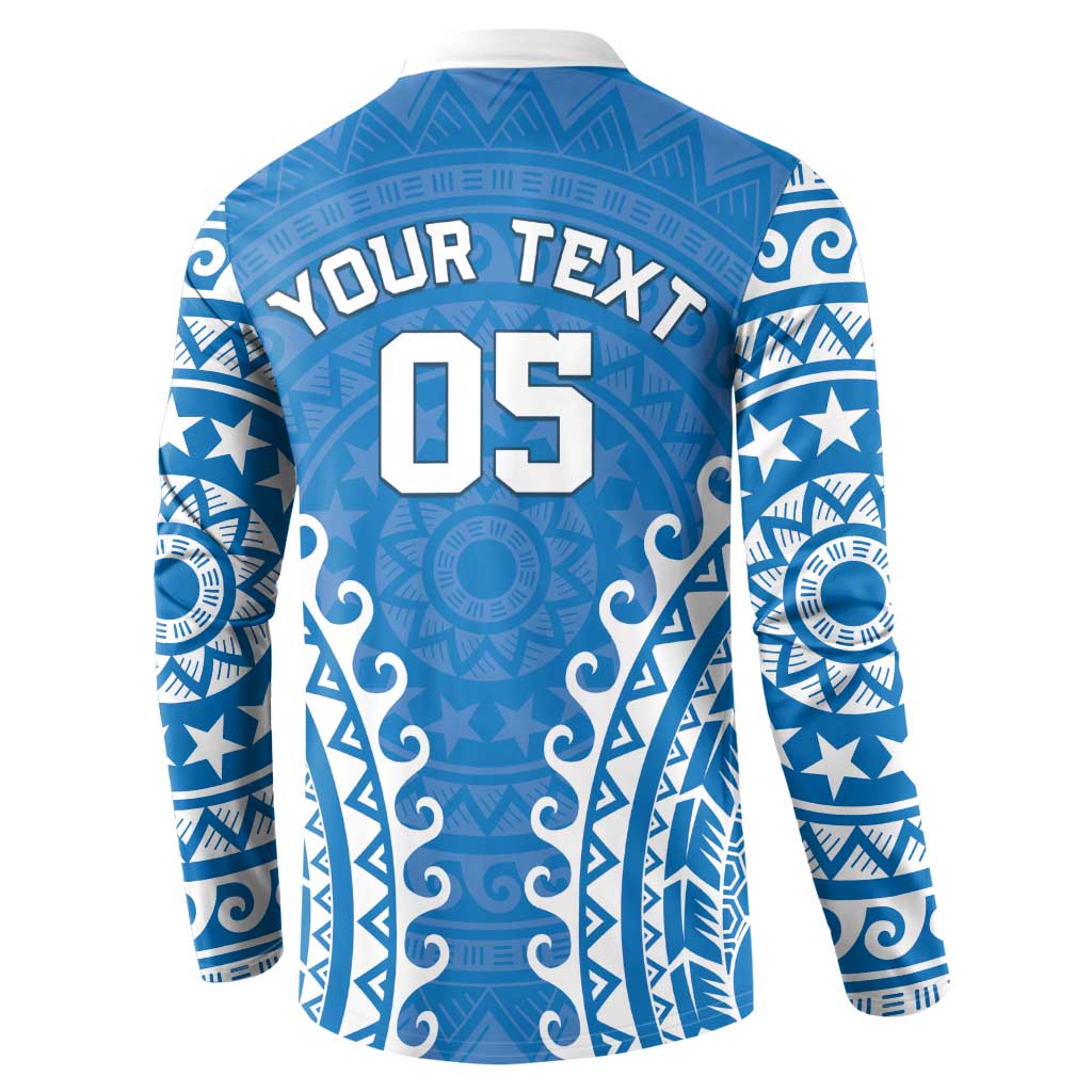 Custom Cook Islands Pukapuka Button Sweatshirt Polynesian Tribal Tattoo