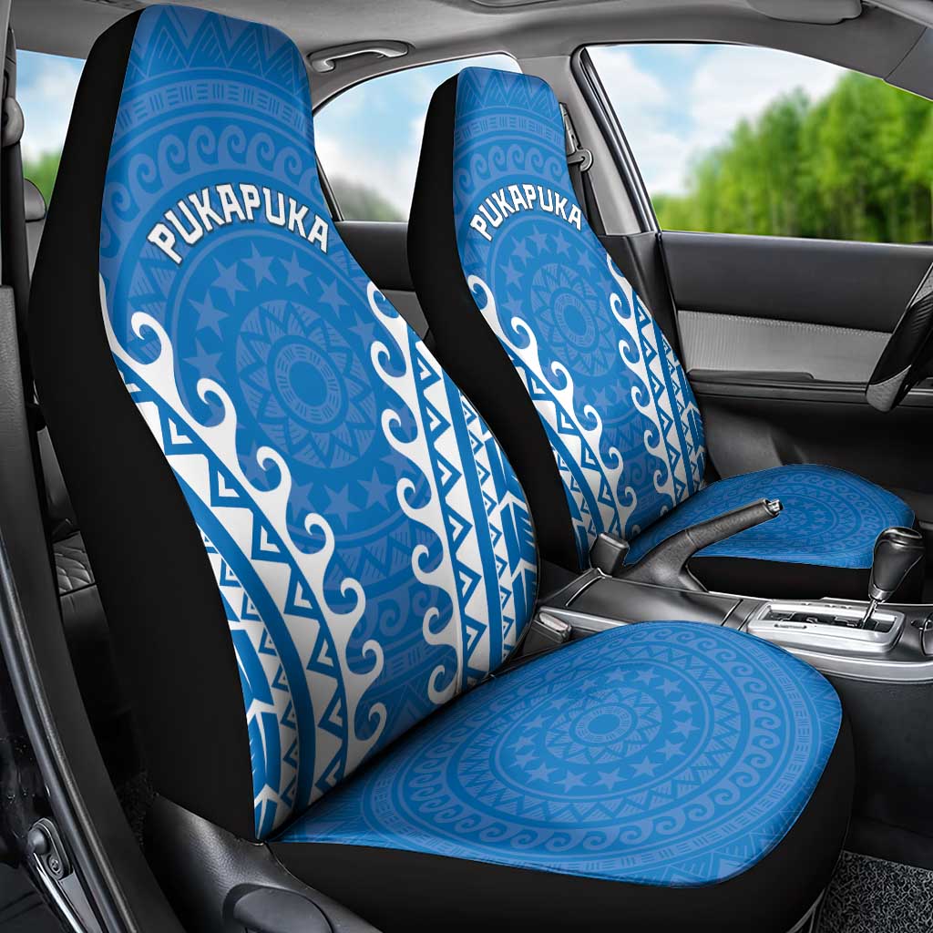 Custom Cook Islands Pukapuka Car Seat Cover Polynesian Tribal Tattoo