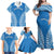 Custom Cook Islands Pukapuka Family Matching Off Shoulder Maxi Dress and Hawaiian Shirt Polynesian Tribal Tattoo