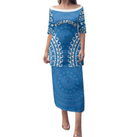 Custom Cook Islands Pukapuka Family Matching Puletasi and Hawaiian Shirt Polynesian Tribal Tattoo