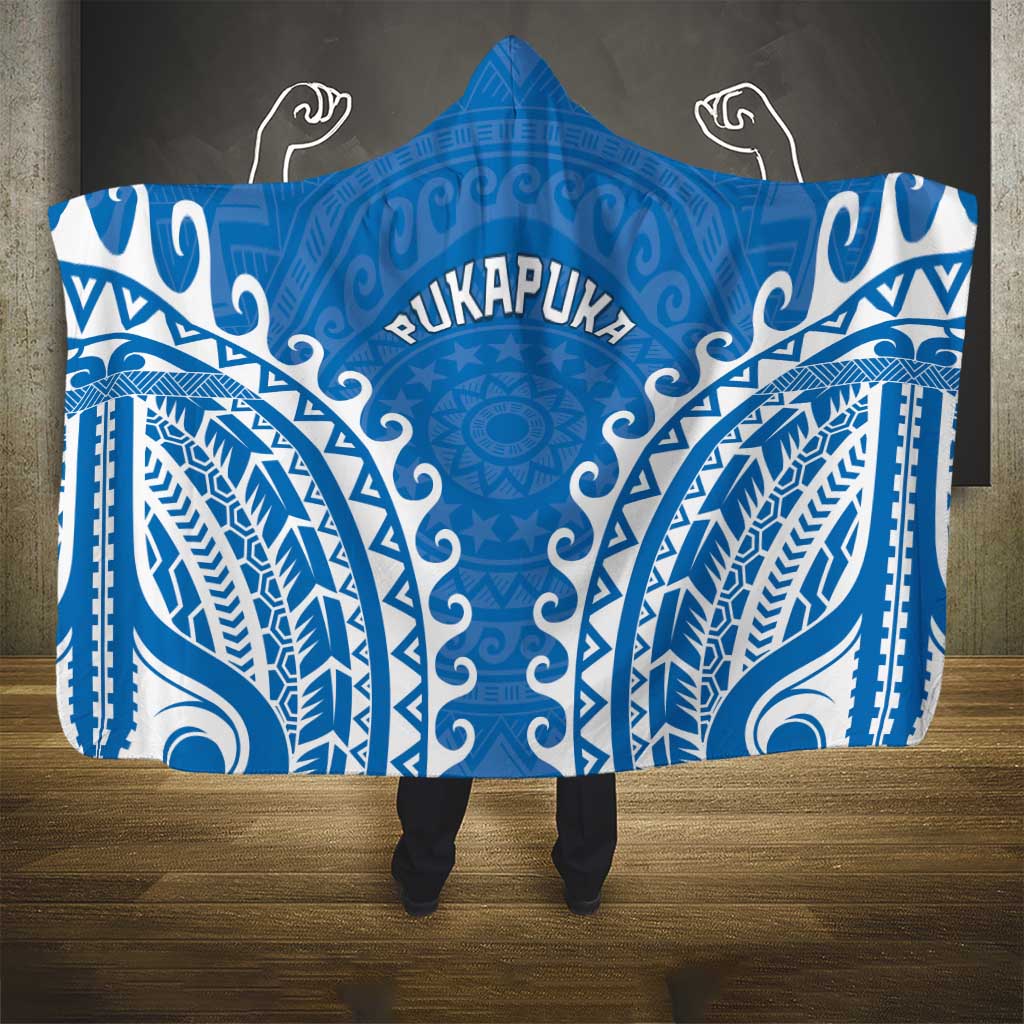 Cook Islands Pukapuka Hooded Blanket Polynesian Tribal Tattoo LT05 - Polynesian Pride