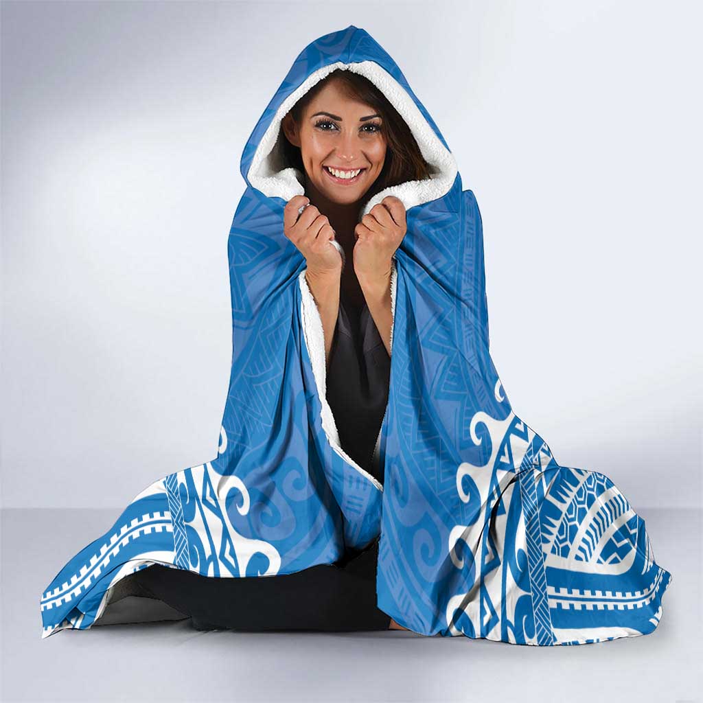 Cook Islands Pukapuka Hooded Blanket Polynesian Tribal Tattoo LT05 - Polynesian Pride