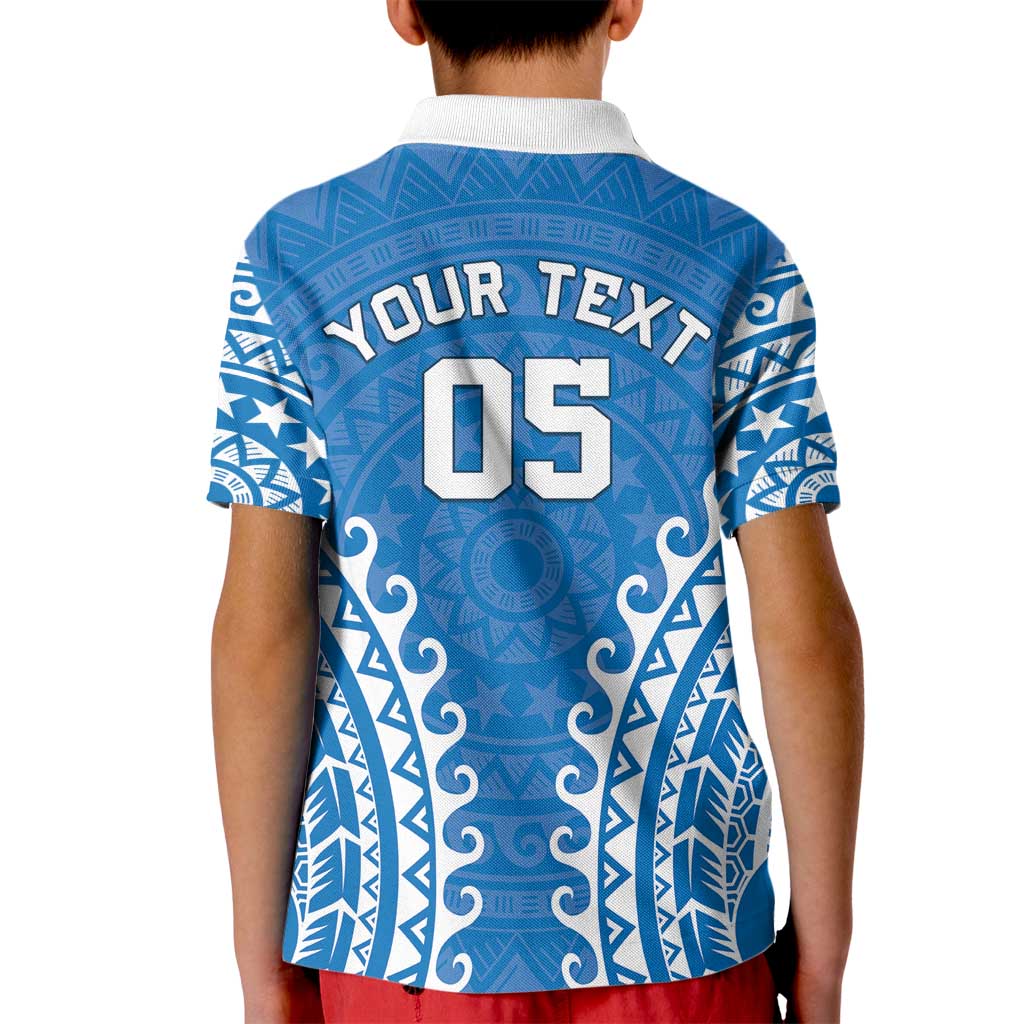 Custom Cook Islands Pukapuka Kid Polo Shirt Polynesian Tribal Tattoo