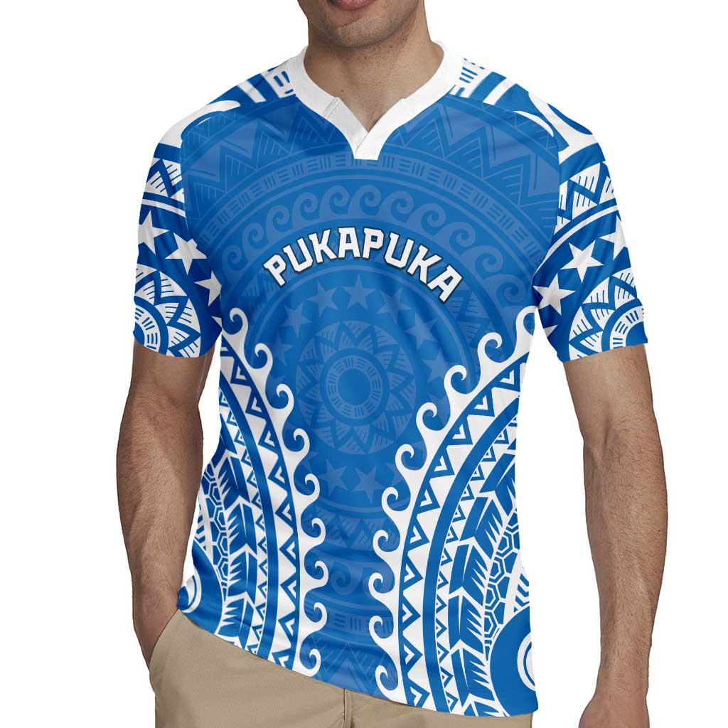 Custom Cook Islands Pukapuka Rugby Jersey Polynesian Tribal Tattoo
