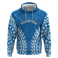 Custom Cook Islands Pukapuka Zip Hoodie Polynesian Tribal Tattoo