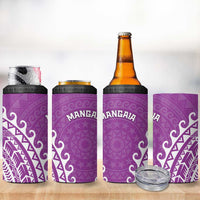 Cook Islands Mangaia 4 in 1 Can Cooler Tumbler Polynesian Tribal Tattoo LT05 - Polynesian Pride
