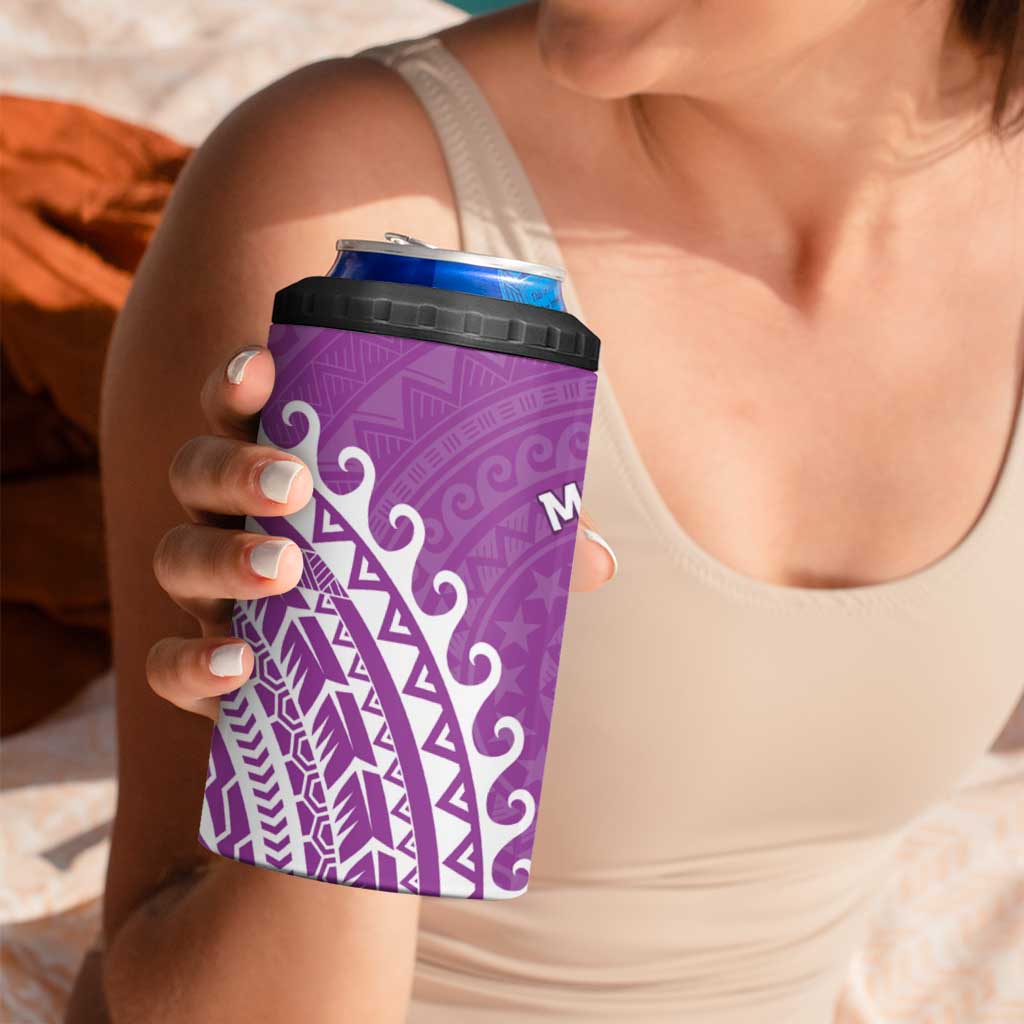 Cook Islands Mangaia 4 in 1 Can Cooler Tumbler Polynesian Tribal Tattoo LT05 - Polynesian Pride
