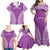 Custom Cook Islands Mangaia Family Matching Off Shoulder Maxi Dress and Hawaiian Shirt Polynesian Tribal Tattoo