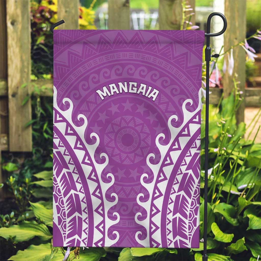 Cook Islands Mangaia Garden Flag Polynesian Tribal Tattoo LT05 Garden Flag Pink - Polynesian Pride