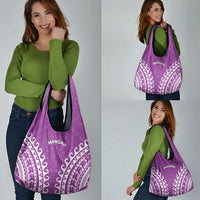 Custom Cook Islands Mangaia Grocery Bag Polynesian Tribal Tattoo