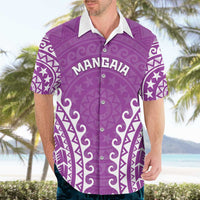 Custom Cook Islands Mangaia Hawaiian Shirt Polynesian Tribal Tattoo