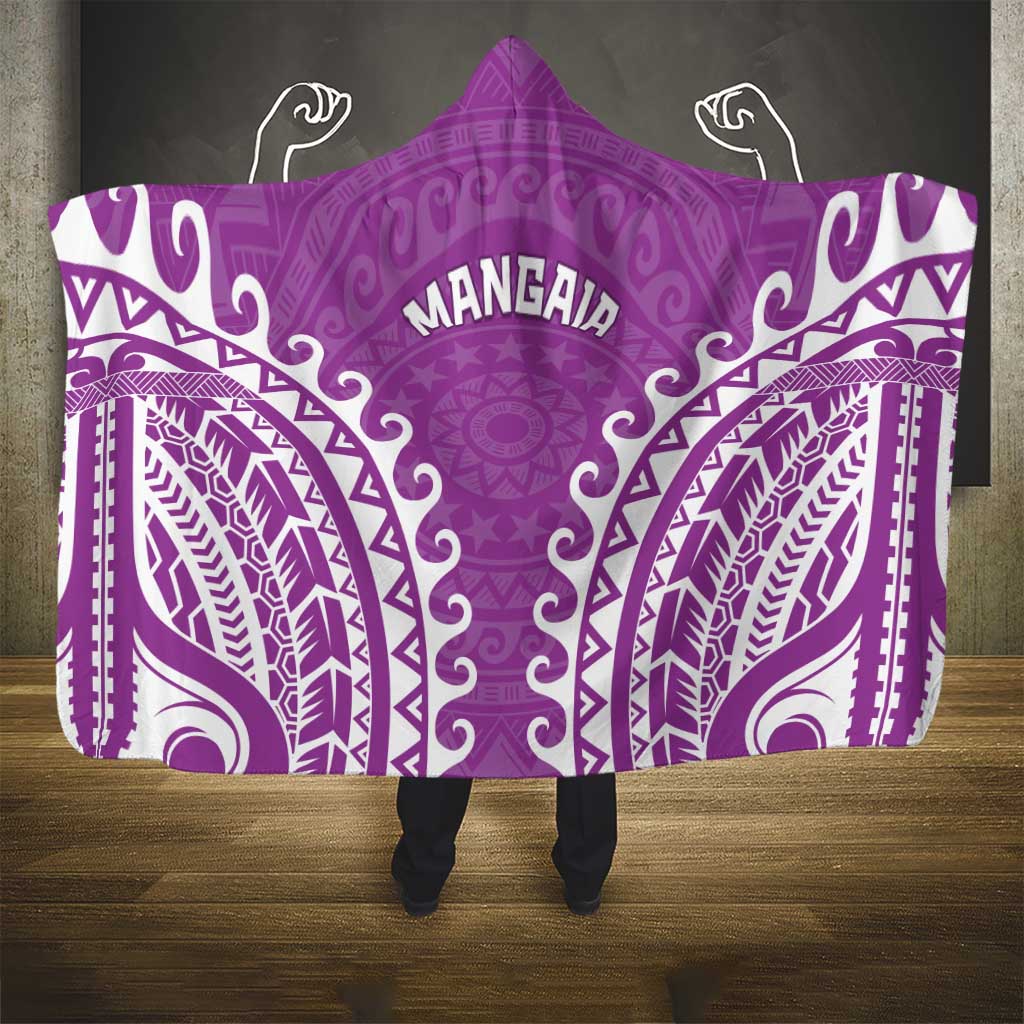 Cook Islands Mangaia Hooded Blanket Polynesian Tribal Tattoo LT05 - Polynesian Pride