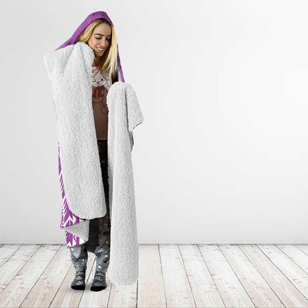 Cook Islands Mangaia Hooded Blanket Polynesian Tribal Tattoo LT05 - Polynesian Pride