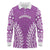 Custom Cook Islands Mangaia Long Sleeve Polo Shirt Polynesian Tribal Tattoo