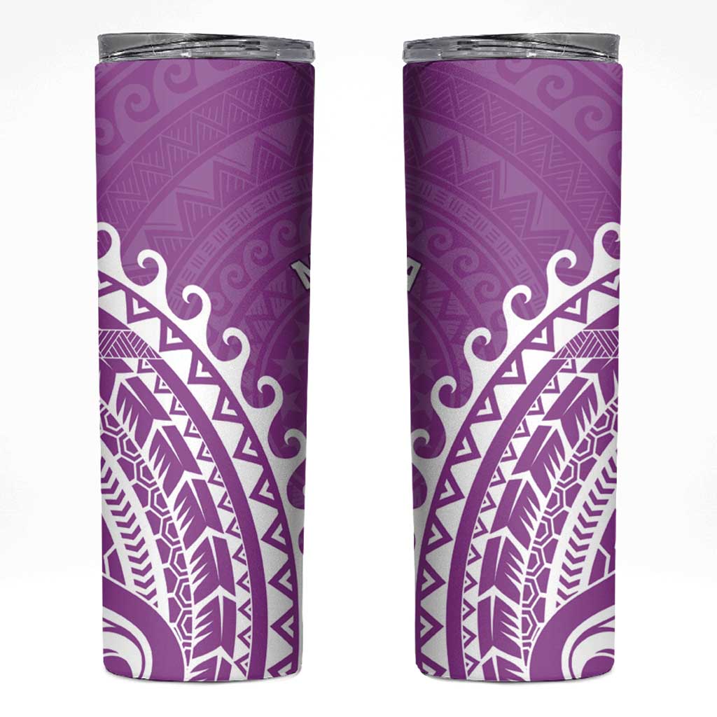 Cook Islands Mangaia Skinny Tumbler Polynesian Tribal Tattoo