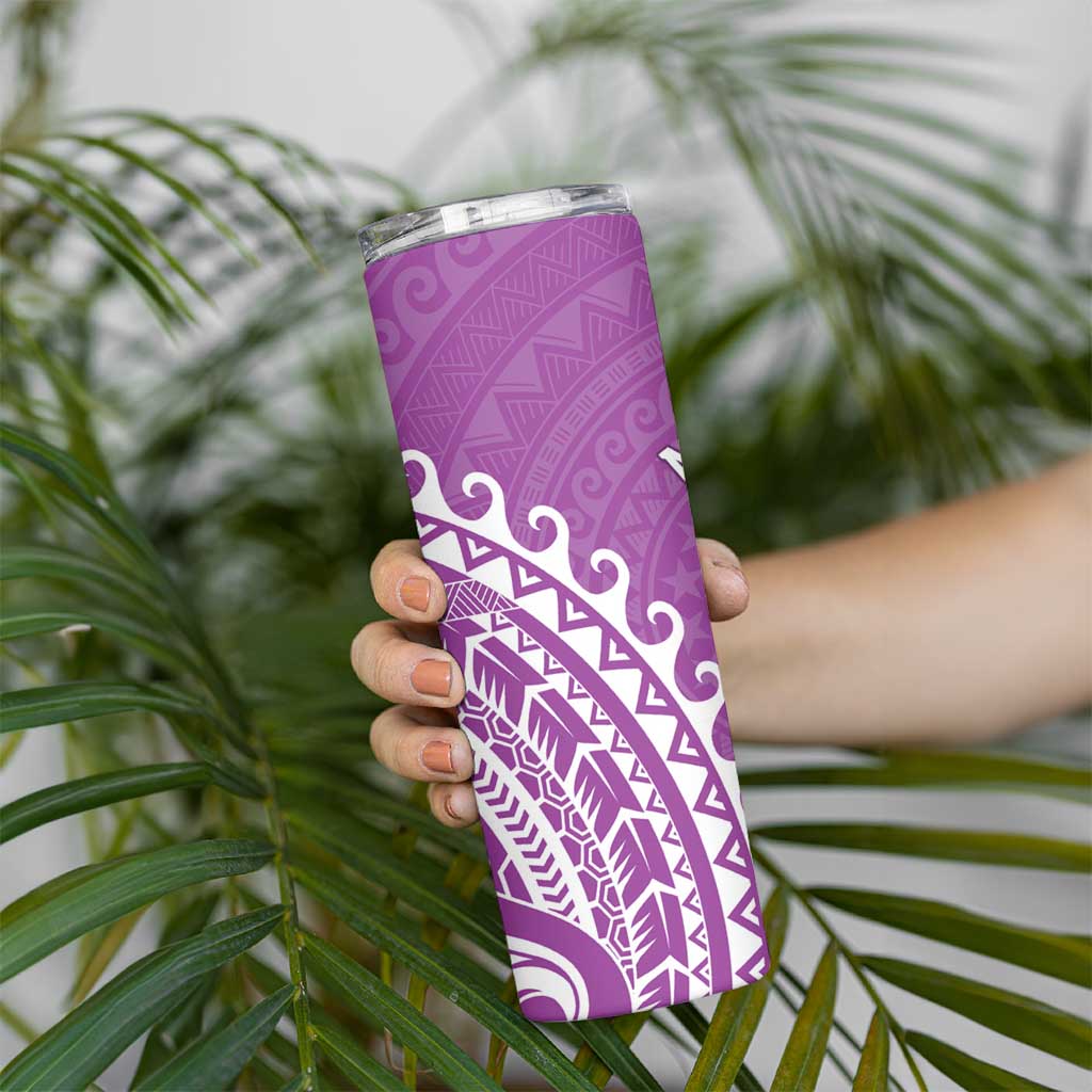 Cook Islands Mangaia Skinny Tumbler Polynesian Tribal Tattoo