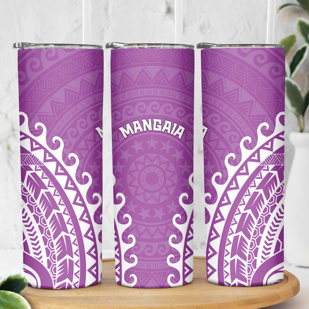 Cook Islands Mangaia Skinny Tumbler Polynesian Tribal Tattoo