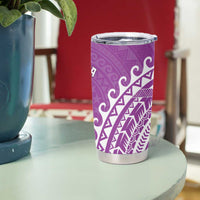 Cook Islands Mangaia Tumbler Cup Polynesian Tribal Tattoo LT05 - Polynesian Pride