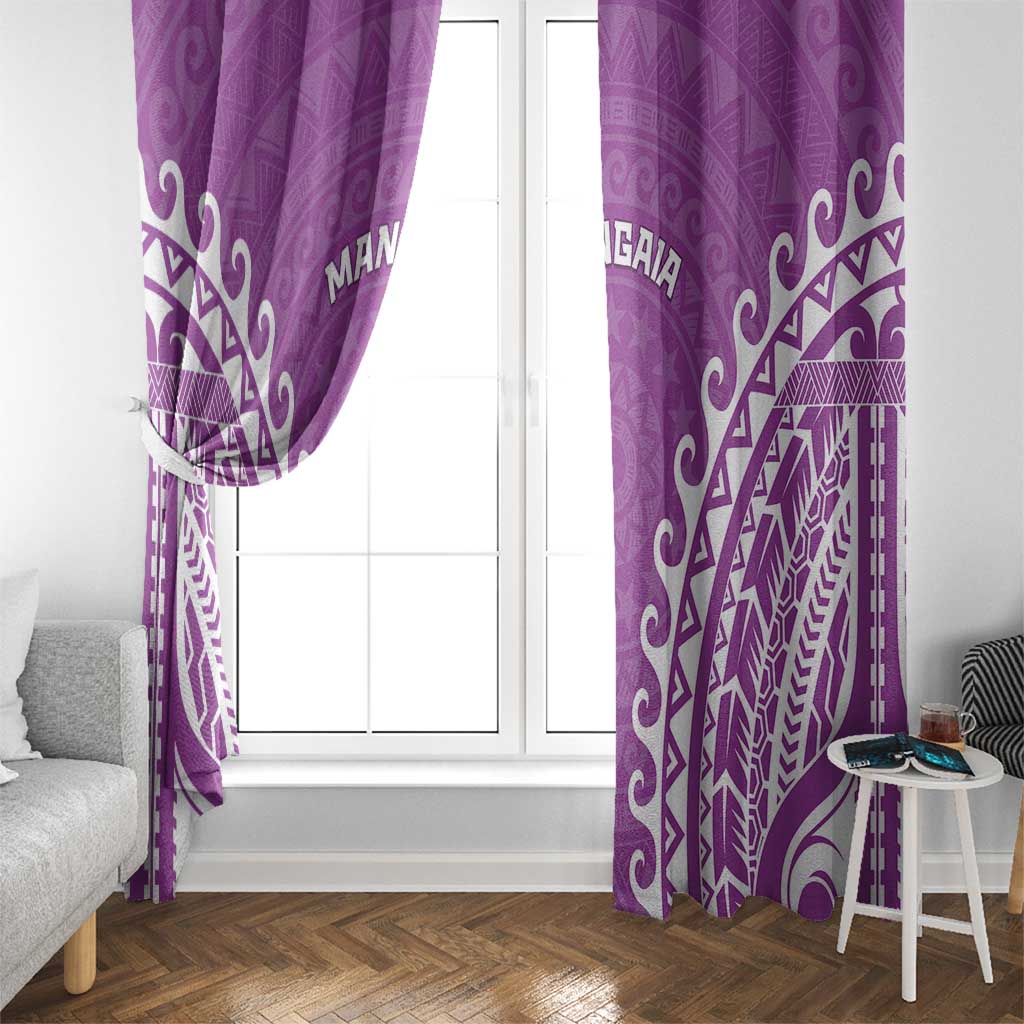 Cook Islands Mangaia Window Curtain Polynesian Tribal Tattoo LT05 - Polynesian Pride