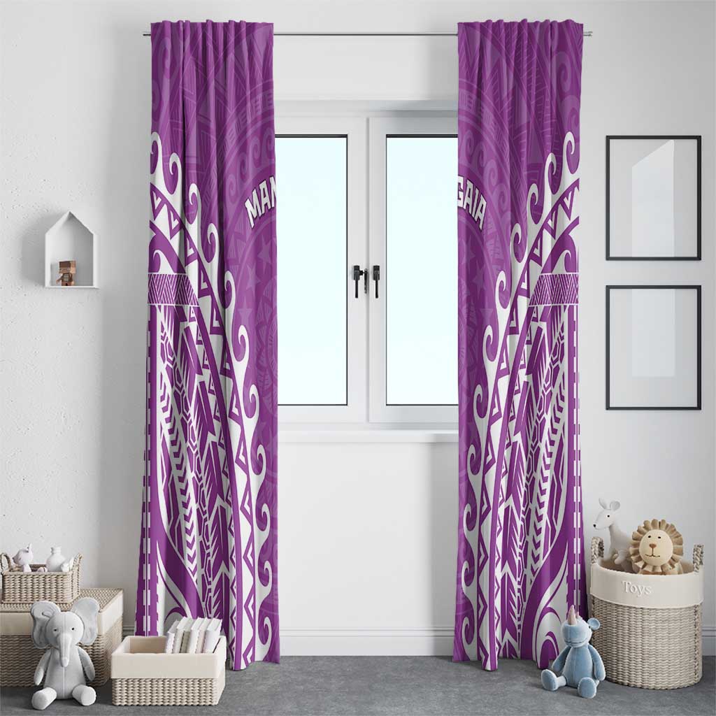 Cook Islands Mangaia Window Curtain Polynesian Tribal Tattoo LT05 - Polynesian Pride
