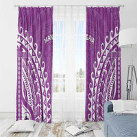 Cook Islands Mangaia Window Curtain Polynesian Tribal Tattoo LT05 - Polynesian Pride