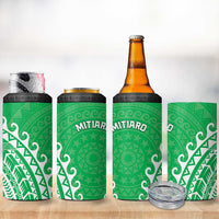 Cook Islands Mitiaro 4 in 1 Can Cooler Tumbler Polynesian Tribal Tattoo LT05 - Polynesian Pride