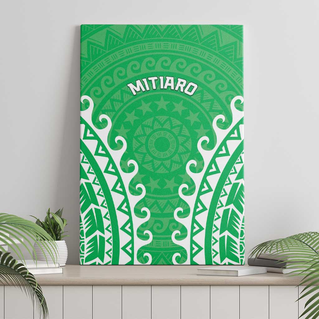 Cook Islands Mitiaro Canvas Wall Art Polynesian Tribal Tattoo LT05 - Polynesian Pride