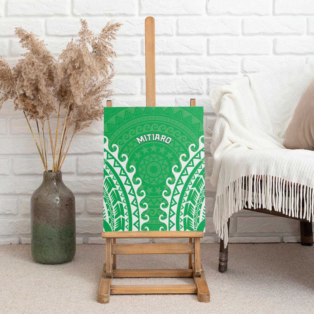 Cook Islands Mitiaro Canvas Wall Art Polynesian Tribal Tattoo LT05 - Polynesian Pride