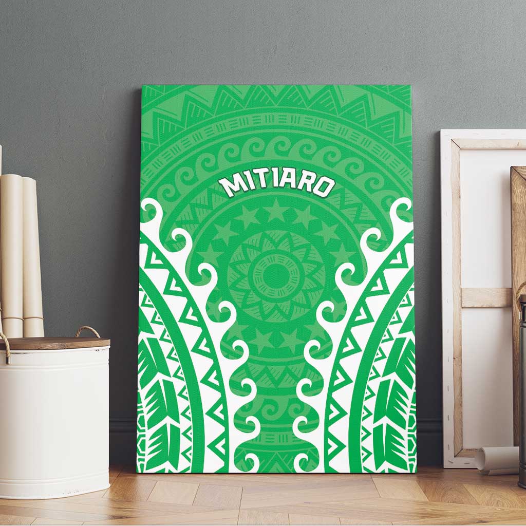 Cook Islands Mitiaro Canvas Wall Art Polynesian Tribal Tattoo LT05 - Polynesian Pride