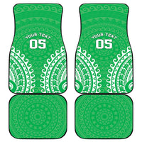 Custom Cook Islands Mitiaro Car Mats Polynesian Tribal Tattoo