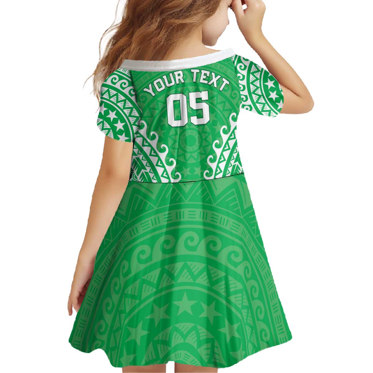 Custom Cook Islands Mitiaro Family Matching Off The Shoulder Long Sleeve Dress and Hawaiian Shirt Polynesian Tribal Tattoo