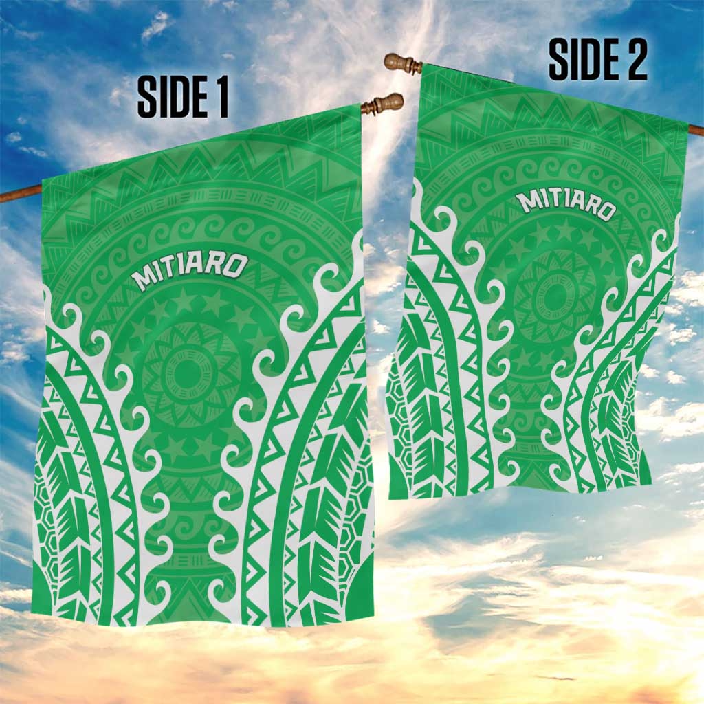 Cook Islands Mitiaro Garden Flag Polynesian Tribal Tattoo LT05 - Polynesian Pride