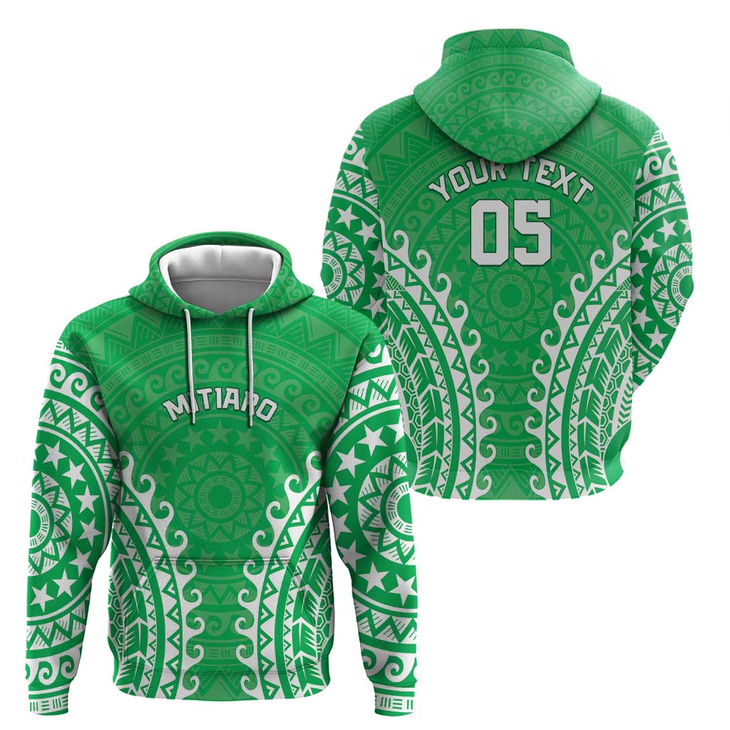 Custom Cook Islands Mitiaro Hoodie Polynesian Tribal Tattoo