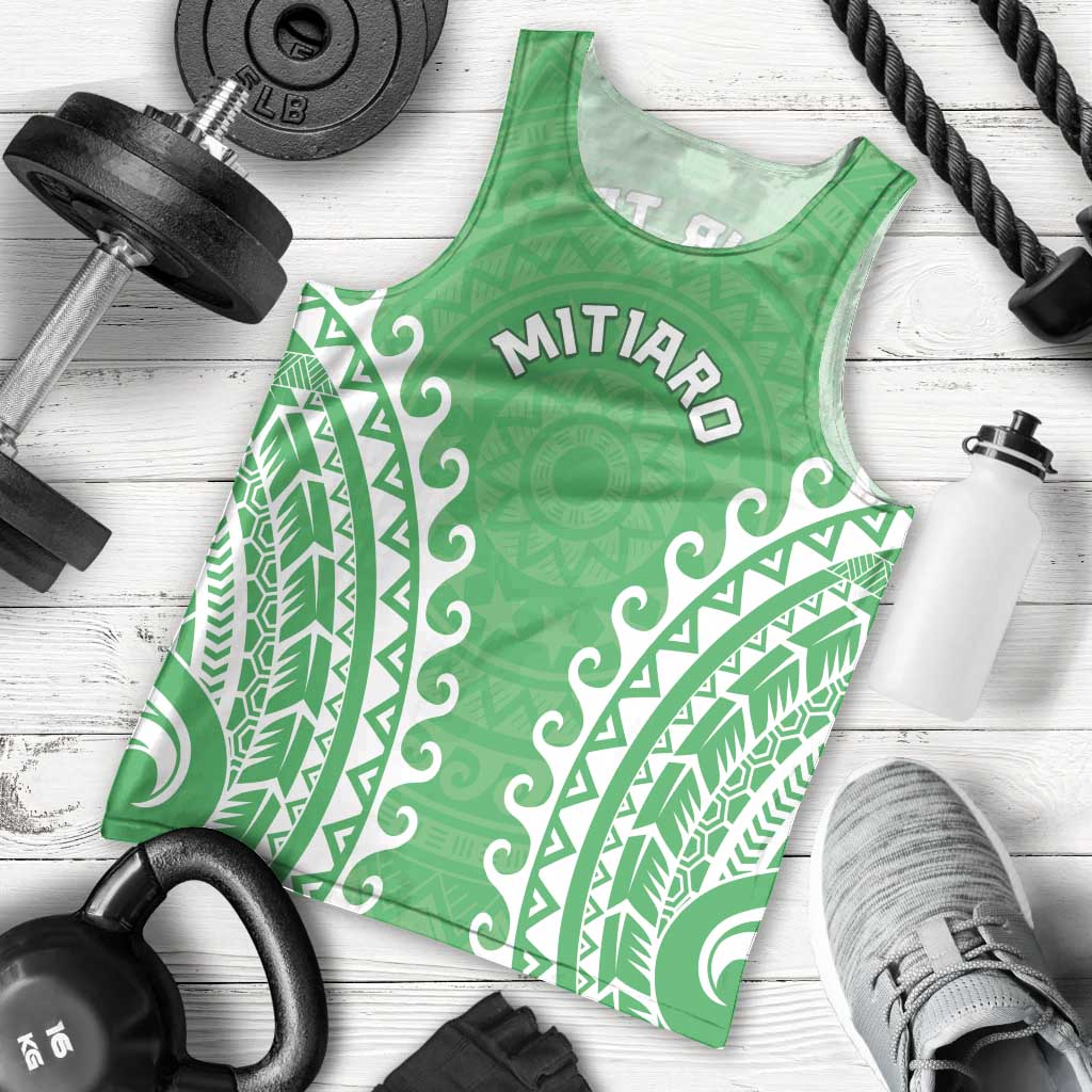 Custom Cook Islands Mitiaro Men Tank Top Polynesian Tribal Tattoo LT05 - Polynesian Pride