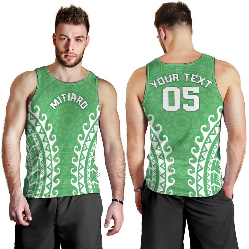 Custom Cook Islands Mitiaro Men Tank Top Polynesian Tribal Tattoo LT05 - Polynesian Pride