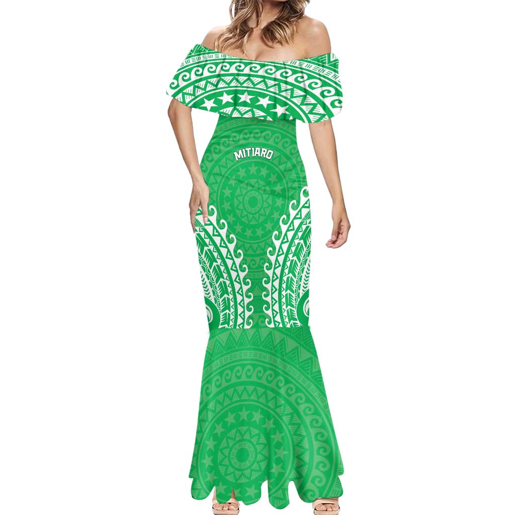 Custom Cook Islands Mitiaro Mermaid Dress Polynesian Tribal Tattoo