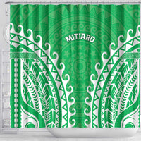 Custom Cook Islands Mitiaro Shower Curtain Polynesian Tribal Tattoo