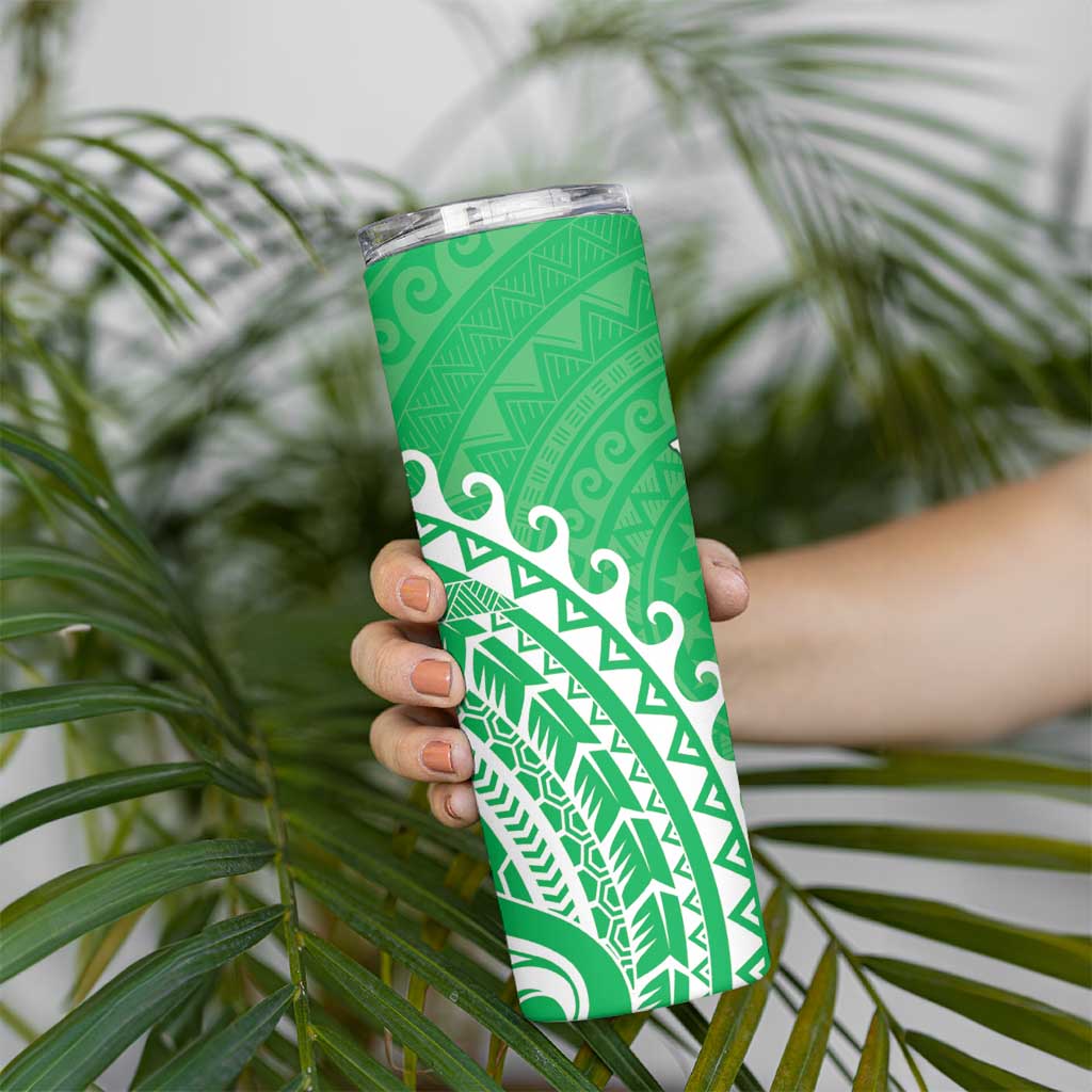 Cook Islands Mitiaro Skinny Tumbler Polynesian Tribal Tattoo