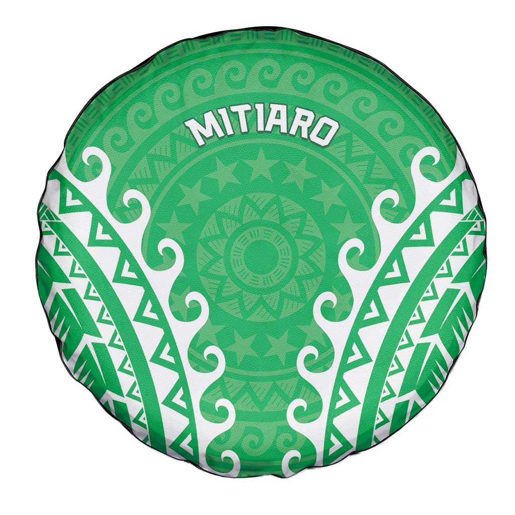 Custom Cook Islands Mitiaro Spare Tire Cover Polynesian Tribal Tattoo